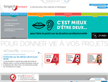 Tablet Screenshot of fongecif-bretagne.org